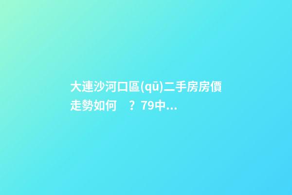 大連沙河口區(qū)二手房房價走勢如何？79中學區(qū)房哪些受熱捧？